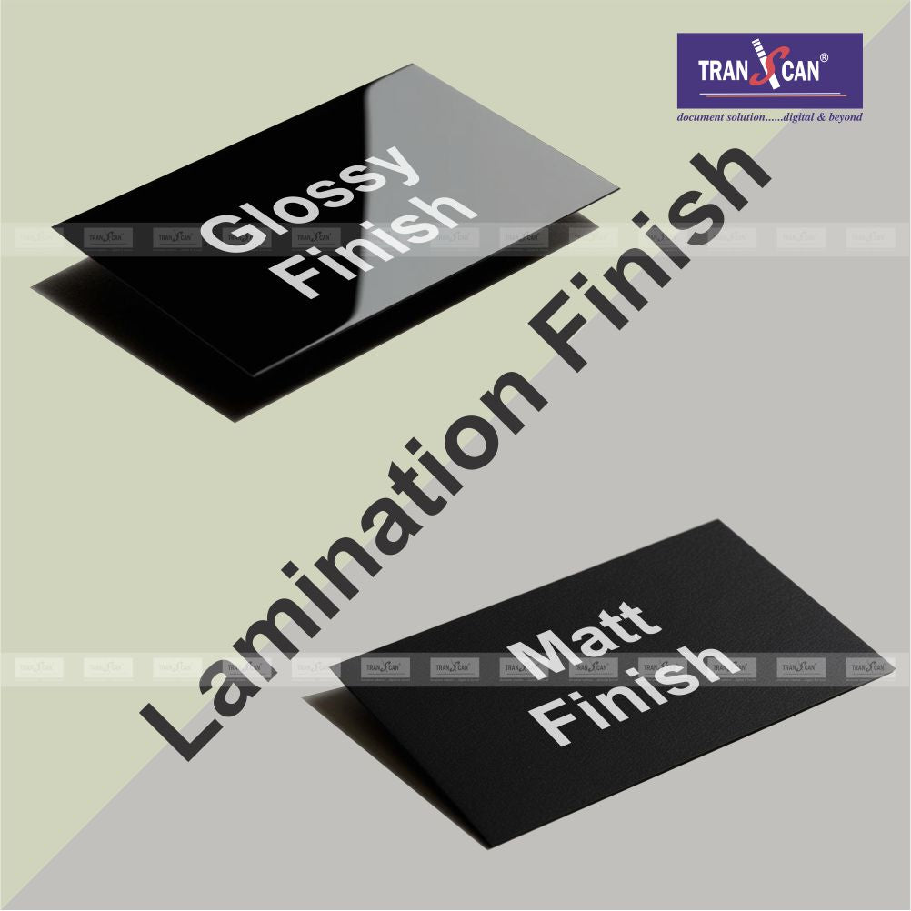 White Paper with Lamination Option
