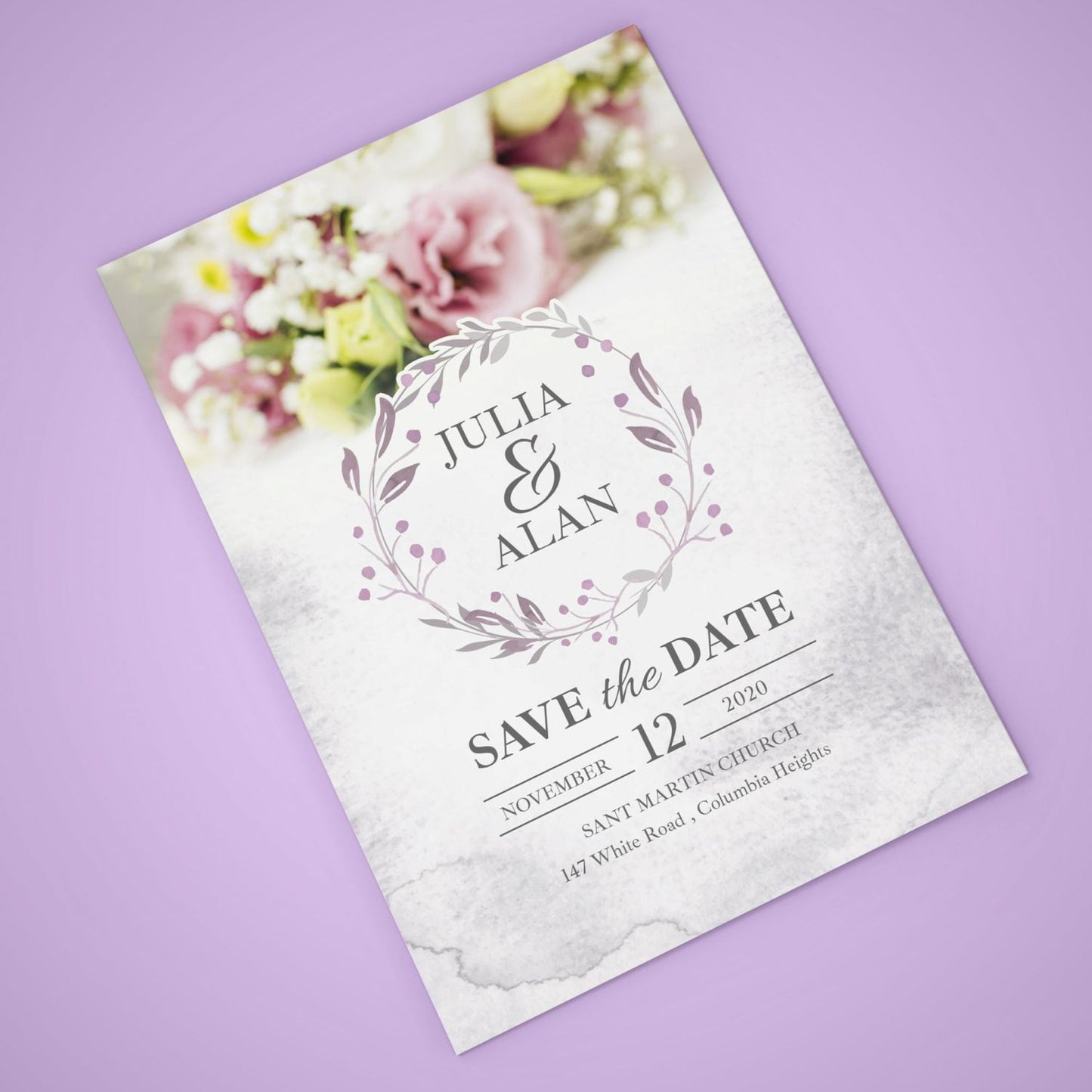 6" x 9" Size Invitation Card