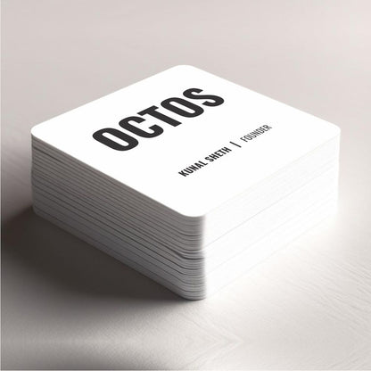 Square with Round Corner Visiting Card