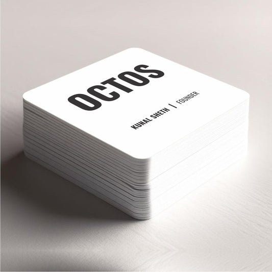 Square with Round Corner Visiting Card