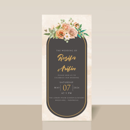 4" x 9" Size Invitation Card