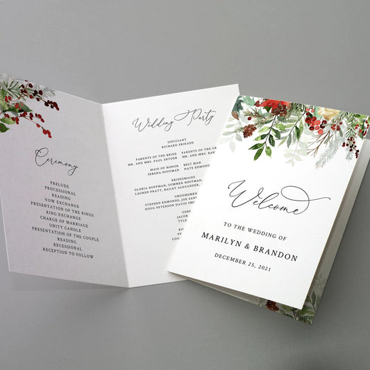 6" x 9" Size Bi Fold Invitation Card