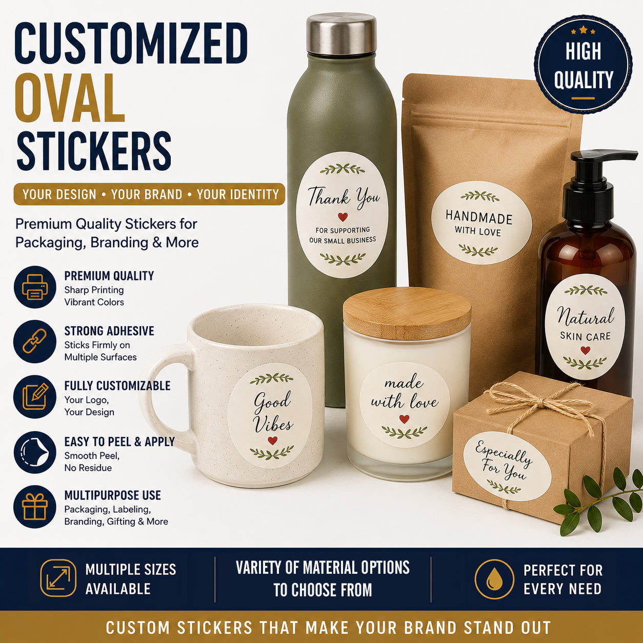 Oval Stickers